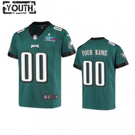 Tröjor Philadelphia Eagles Game Custom Midnattsgrön Super Bowl LVII - Barn